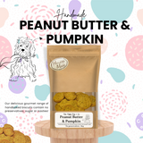 peanut butter pumpkin handmade dog treat gourmet biscuit