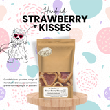 Handmade Strawberry kisses gourmet dog treats The Flying Dog n Co gourmet dog treats biscuits