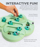 Puppy Hide N' Slide Interactive Treat Puzzle Dog Toy, Green