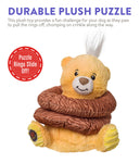 Charming Pet Ringamals Plush Puzzle Dog Toy - Bear