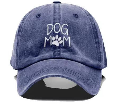 'Dog Mum' Embroidered Adult Hat - Navy