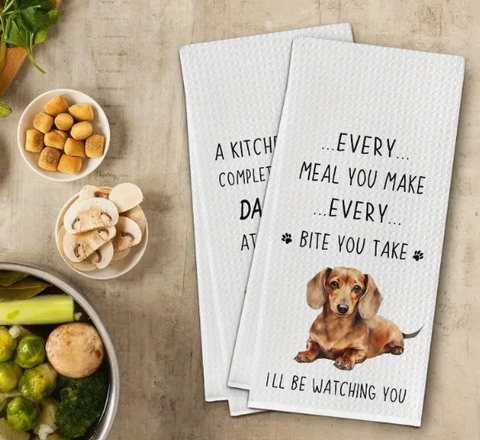 Tea Towel Dachund